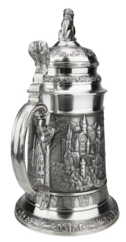 Bavaria Pewter Beer Stein -German Beer Steins Sales Bavaria Pewter Beer Stein AS60192 Back SM 33062.1511053589