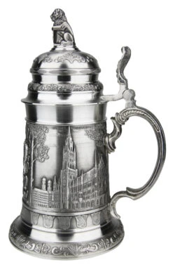 Bavaria Pewter Beer Stein -German Beer Steins Sales Bavaria Pewter Beer Stein AS60192 RS SM 56410.1511053590
