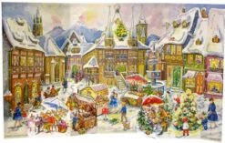 Christkindlmarkt 1958 Reproduction German Advent Calendar