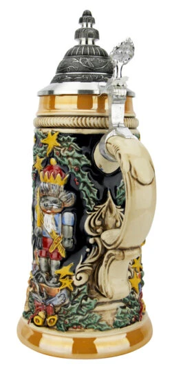 Nutcracker Suite Christmas Beer Stein -German Beer Steins Sales Nutcracker Suite Christmas Beer Stein ZB1532996 Back SM 56878.1694618998