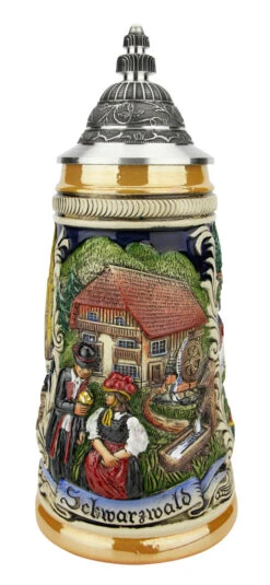 German Beer Steins Sales -German Beer Steins Sales Schwarzwald Black Forest German Beer Stein ZB1749996 FNT SM 49776.1618343308