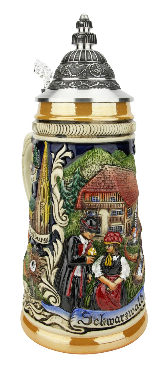 Schwarzwald Black Forest German Beer Stein -German Beer Steins Sales Schwarzwald Black Forest German Beer Stein ZB1749996 LA SM 51777.1618343317