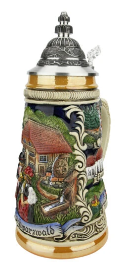 Schwarzwald Black Forest German Beer Stein -German Beer Steins Sales Schwarzwald Black Forest German Beer Stein ZB1749996 RA SM 39528.1618343311